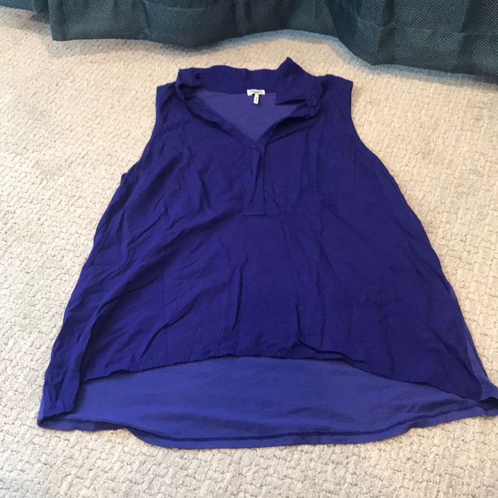 Splendid Mixed Media Sleeveless Top - Picture 2 of 4